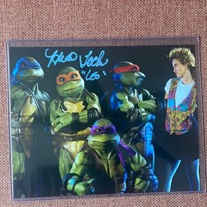 Mutant ninja turtles 10X8 autographed poster